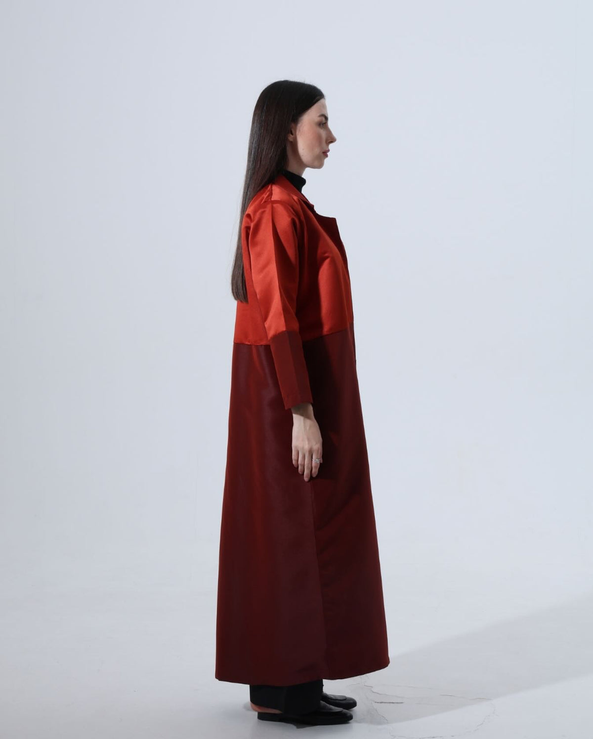 taffeta in orange